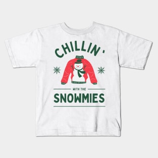 Merry Christmas! - Chillin' with the Snowmies Kids T-Shirt
